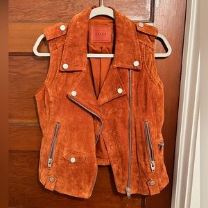 BlankNYC Burnt Orange Suede vest